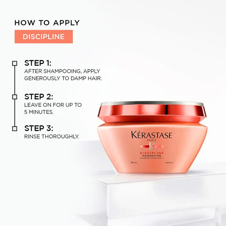 Kerastase Discipline Maskeratine Mask 200ml Smoothing mask for Frizzy Hair - Image 4