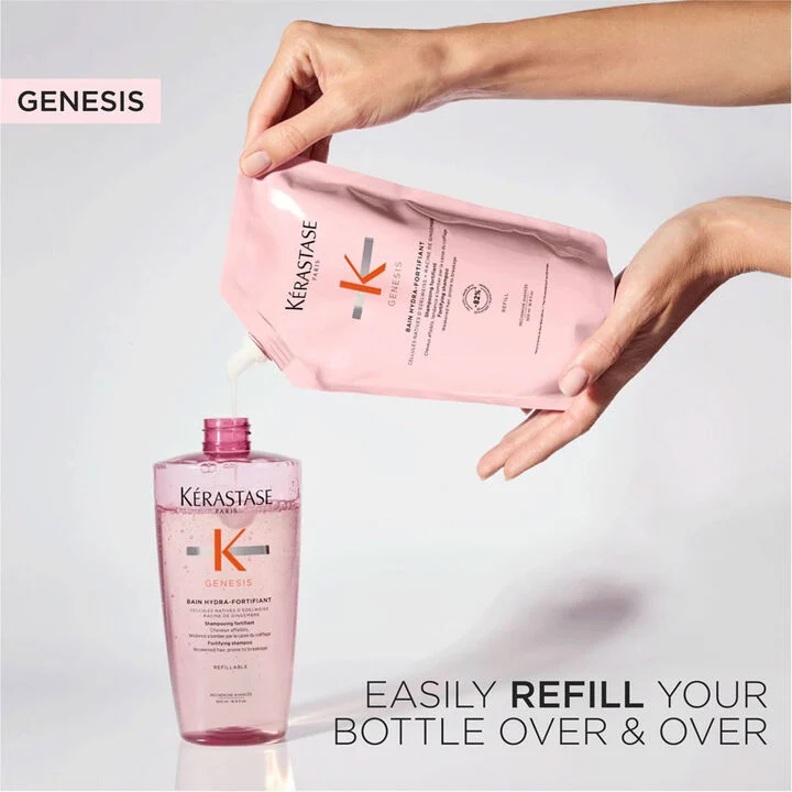 Kerastase Genesis - Bain Hydra-Fortifiant Shampoo Refill 500ml - Image 2