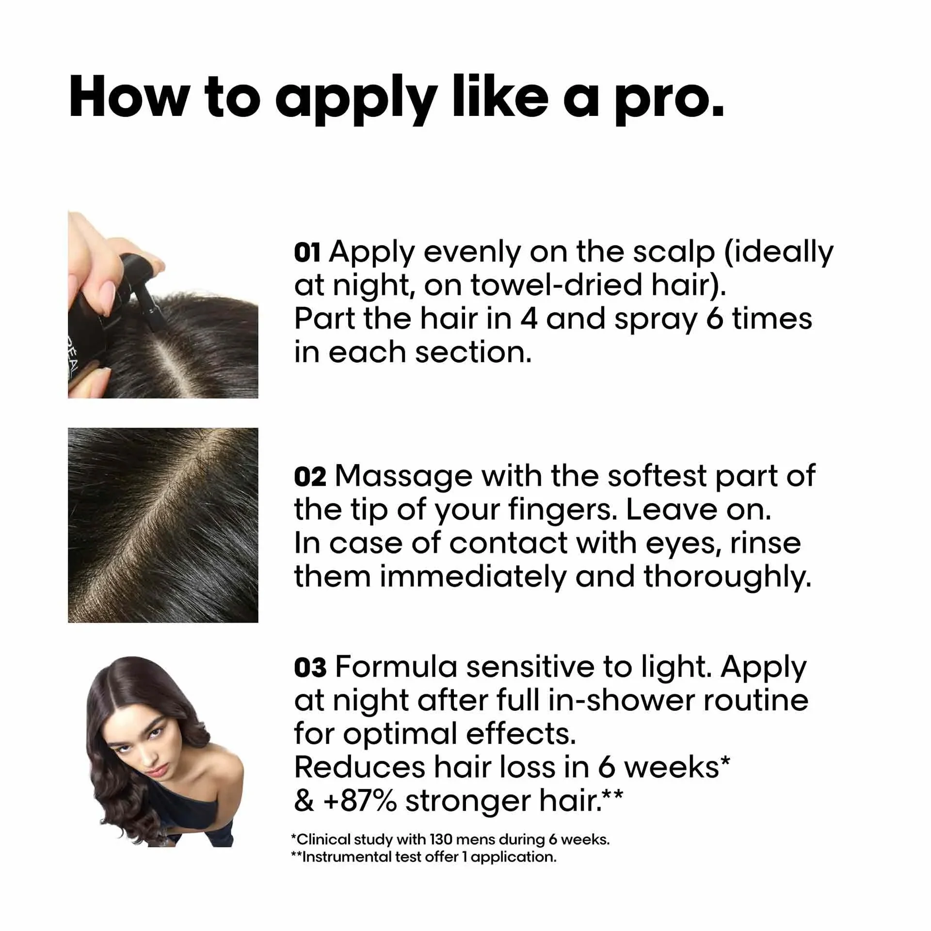 L’Oreal Professionnel Aminexil Advanced Anti-Hair Loss Activator, Leave-In Serum For Hair Loss(90ml) - Image 5