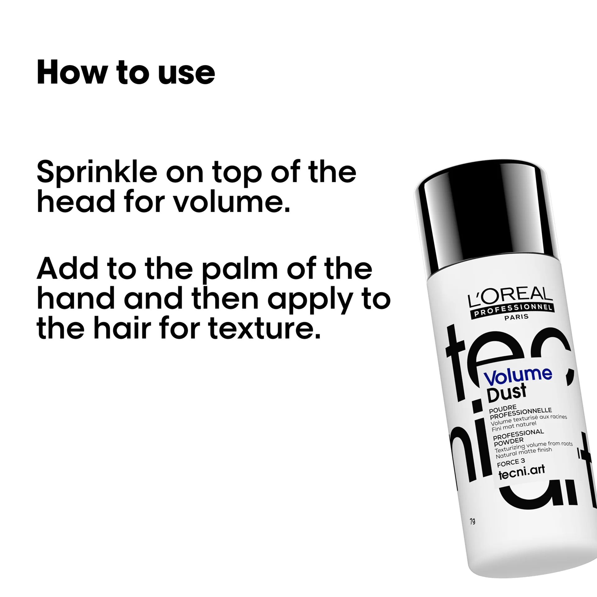 L'Oréal Professionnel TecniArt Super Dust Volume & Texture Powder 7g - Image 3