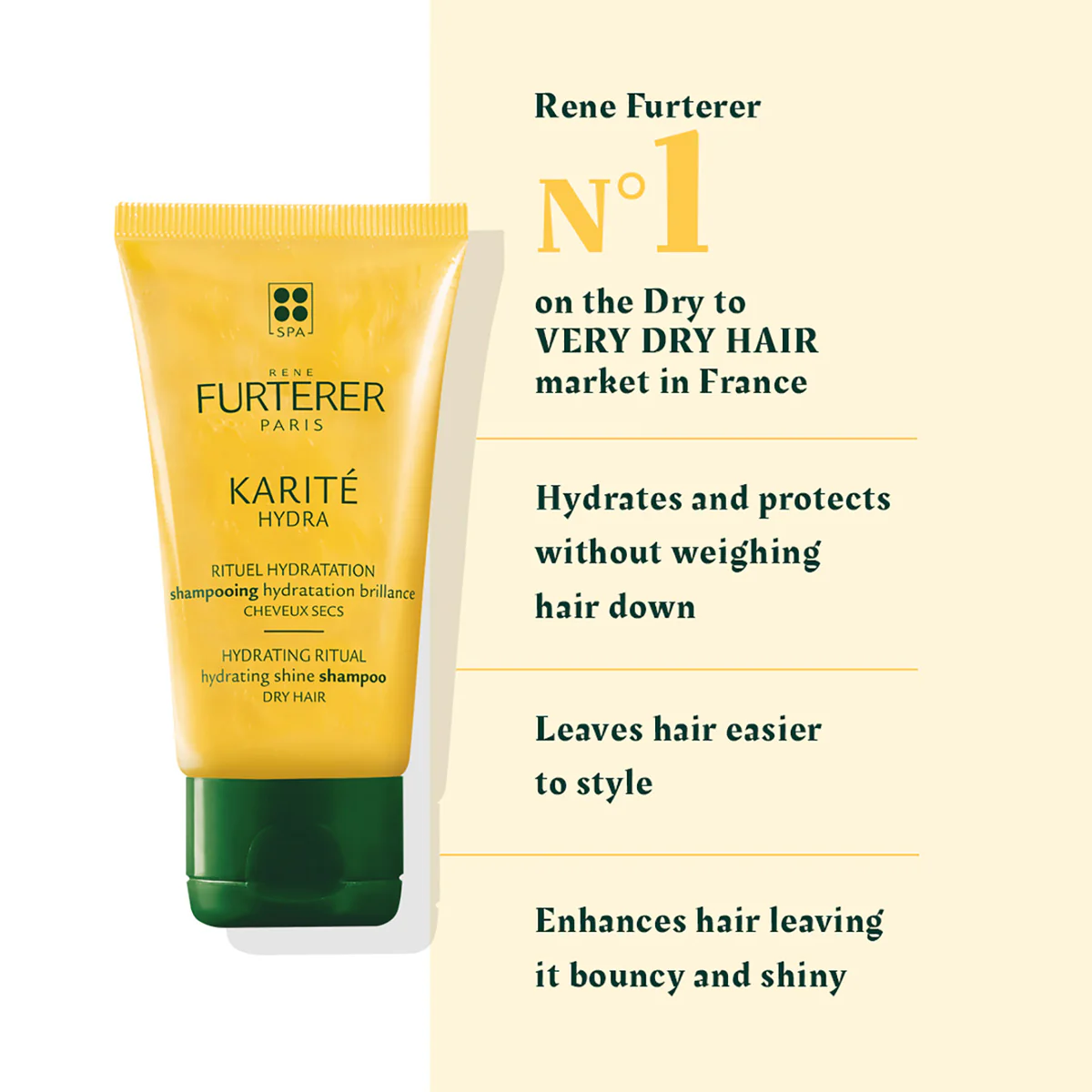 Rene Furtere|Karite Hydra Hydrating Shine Shampoo|150ml - Image 7