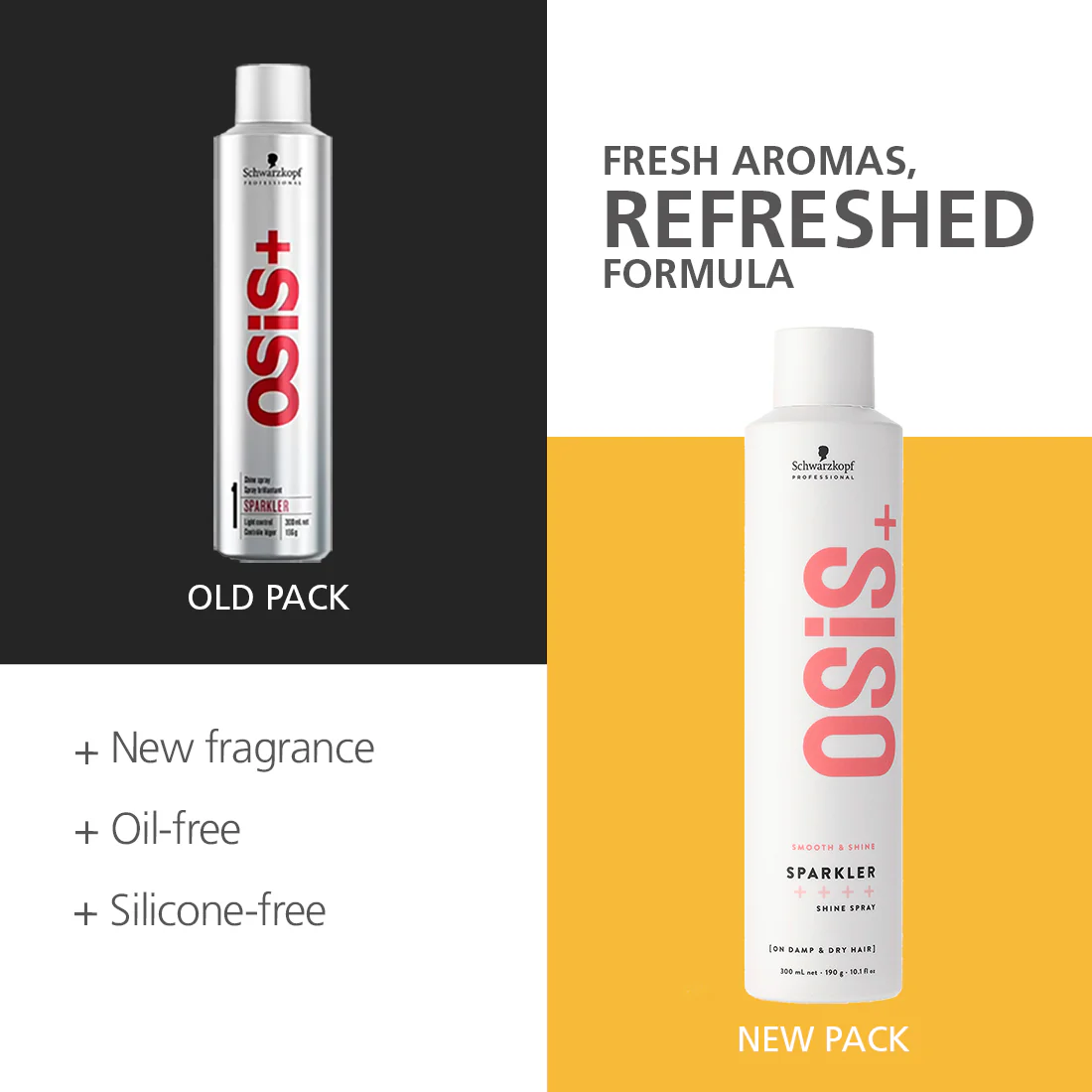 Schwarzkopf Professional OSiS+ Sparkler Hair Styling Shine Spray | 300 ml - Image 5