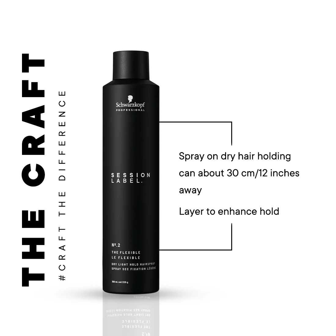 Schwarzkopf Professional Super Dry Flex Session Label Dry Firm Hold Unisex Hair Spray 300ml - Image 6